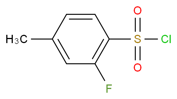 2-fluoro-4-methylbenzene-1-sulfonyl chloride_Molecular_structure_CAS_)