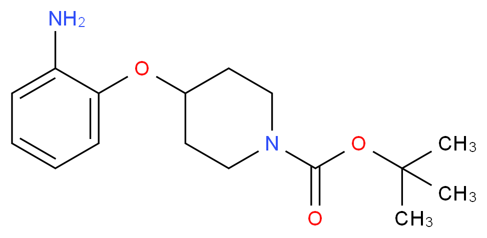 tert-butyl 4-(2-aminophenoxy)piperidine-1-carboxylate_Molecular_structure_CAS_)