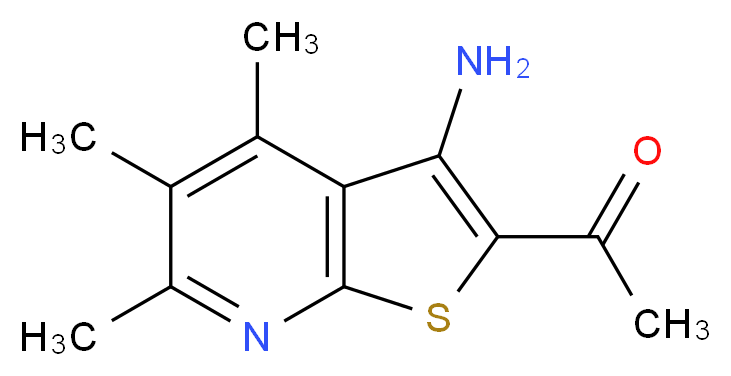 1-(3-amino-4,5,6-trimethylthieno[2,3-b]pyridin-2-yl)ethanone_Molecular_structure_CAS_915920-34-2)