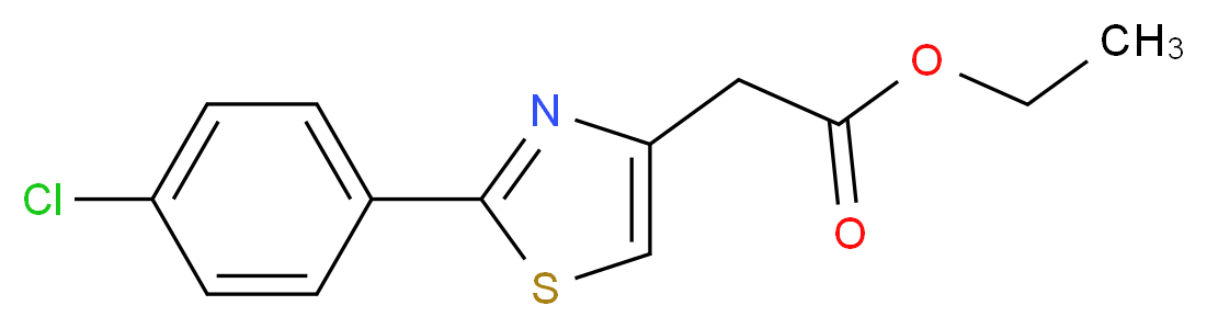 Ethyl 2-(2-(4-chlorophenyl)thiazol-4-yl)acetate_Molecular_structure_CAS_20287-70-1)