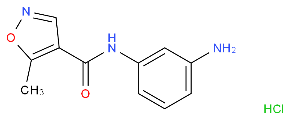 N-(3-aminophenyl)-5-methyl-1,2-oxazole-4-carboxamide hydrochloride_Molecular_structure_CAS_)