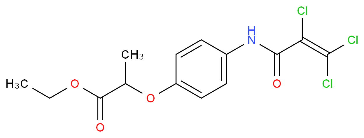 ethyl 2-{4-[(2,3,3-trichloroallanoyl)amino]phenoxy}propanoate_Molecular_structure_CAS_)