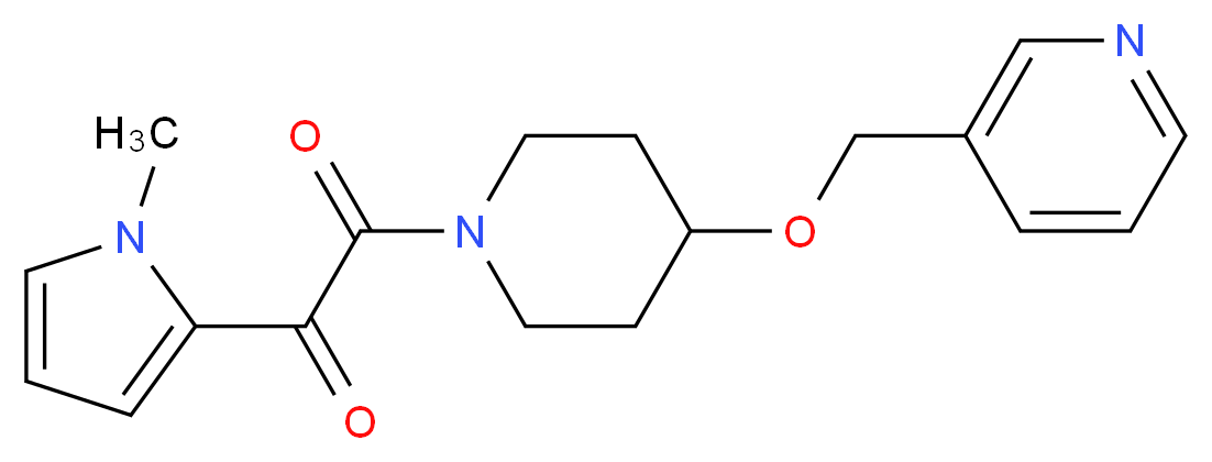 1-(1-methyl-1H-pyrrol-2-yl)-2-oxo-2-[4-(pyridin-3-ylmethoxy)piperidin-1-yl]ethanone_Molecular_structure_CAS_)