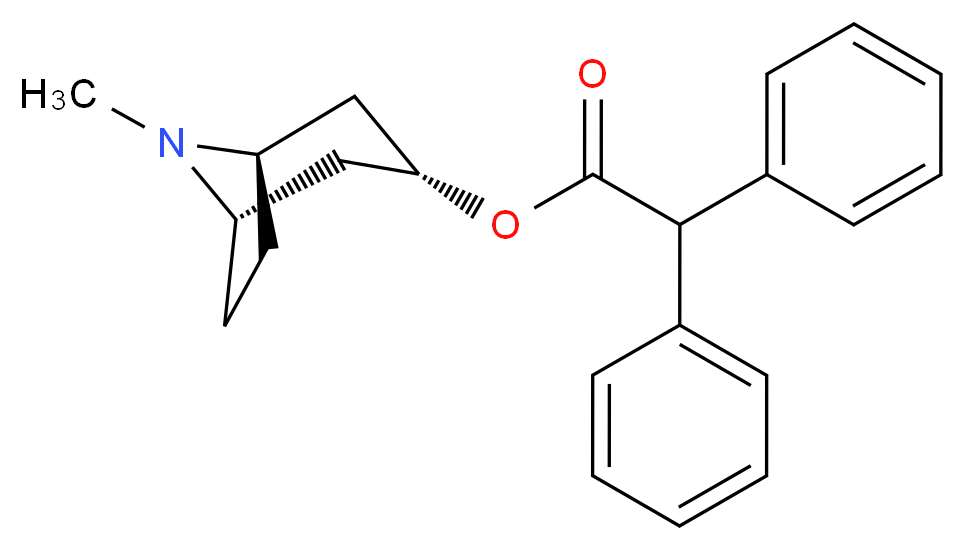 8-Methyl-8-azabicyclo[3.2.1]oct-3-yl diphenylacetate_Molecular_structure_CAS_6878-98-4)