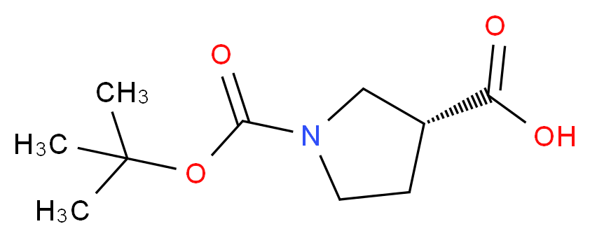 (R)-1-(tert-Butoxycarbonyl)pyrrolidine-3-carboxylic acid_Molecular_structure_CAS_72925-16-7)