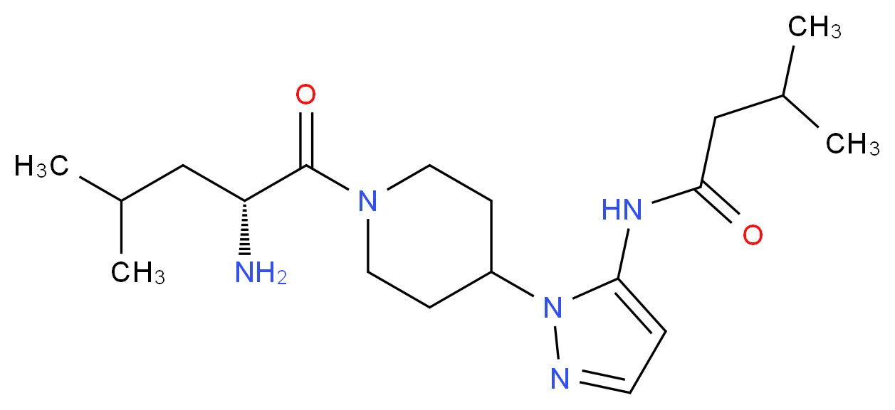 N-[1-(1-D-leucylpiperidin-4-yl)-1H-pyrazol-5-yl]-3-methylbutanamide_Molecular_structure_CAS_)