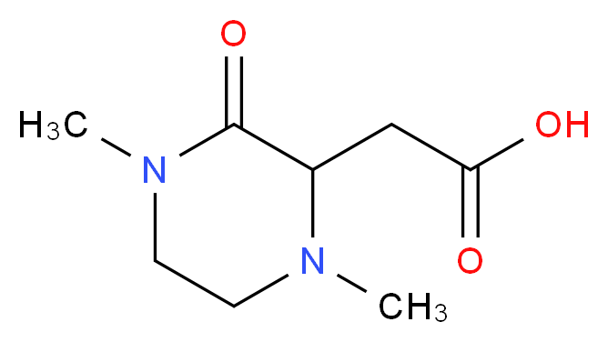 2-(1,4-Dimethyl-3-oxo-2-piperazinyl)acetic acid_Molecular_structure_CAS_)