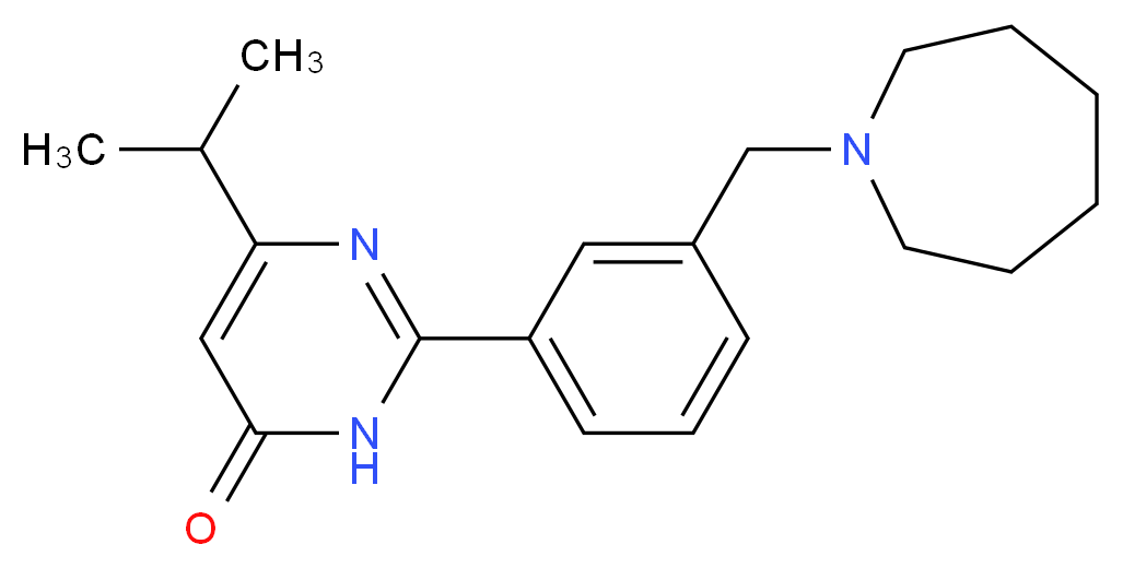 2-[3-(1-azepanylmethyl)phenyl]-6-isopropyl-4(3H)-pyrimidinone_Molecular_structure_CAS_)