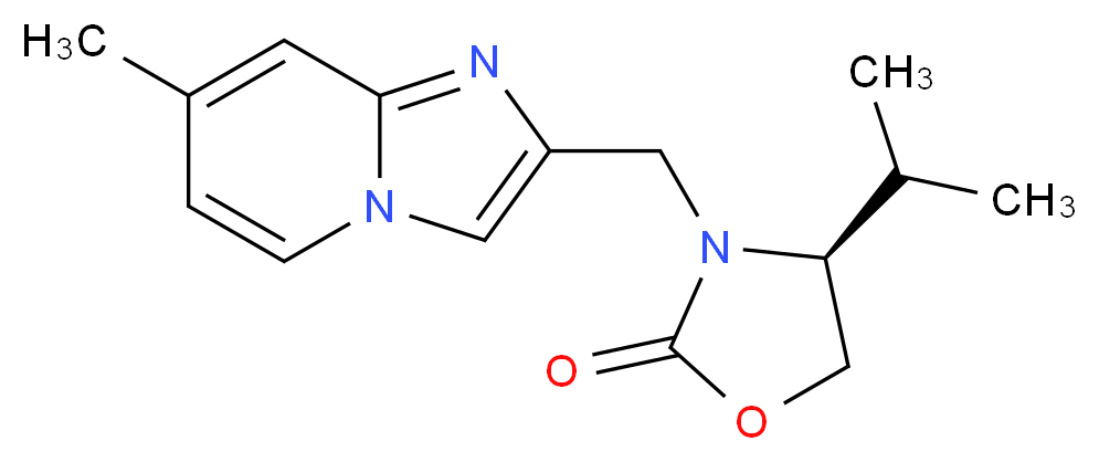 (4S)-4-isopropyl-3-[(7-methylimidazo[1,2-a]pyridin-2-yl)methyl]-1,3-oxazolidin-2-one_Molecular_structure_CAS_)