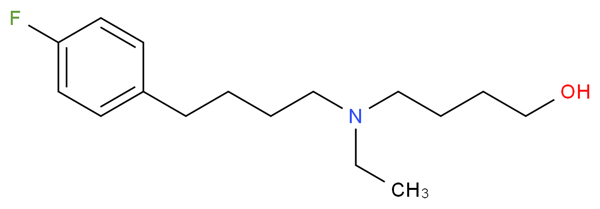 4-{ethyl[4-(4-fluorophenyl)butyl]amino}-1-butanol_Molecular_structure_CAS_)