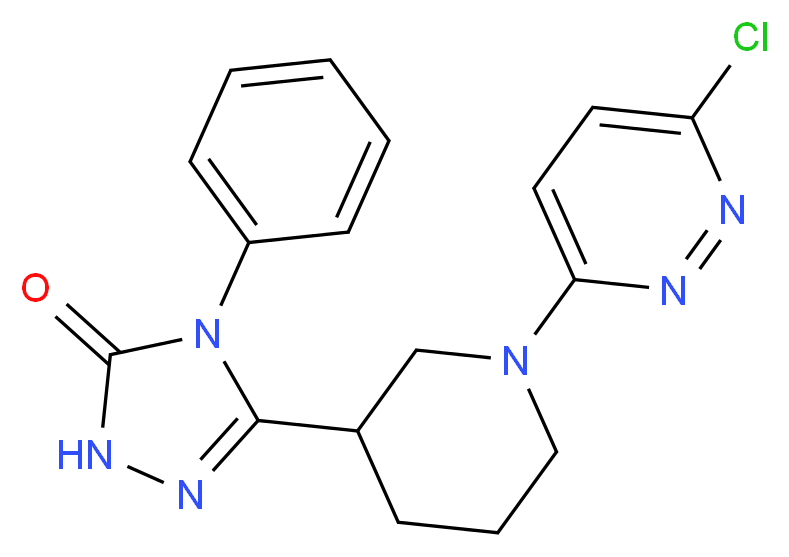 5-[1-(6-chloropyridazin-3-yl)piperidin-3-yl]-4-phenyl-2,4-dihydro-3H-1,2,4-triazol-3-one_Molecular_structure_CAS_)