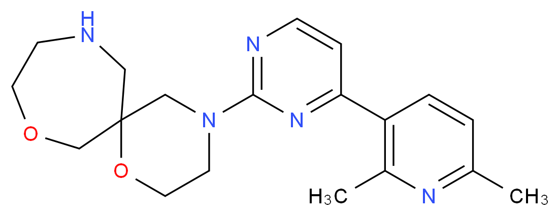 4-[4-(2,6-dimethylpyridin-3-yl)pyrimidin-2-yl]-1,8-dioxa-4,11-diazaspiro[5.6]dodecane_Molecular_structure_CAS_)