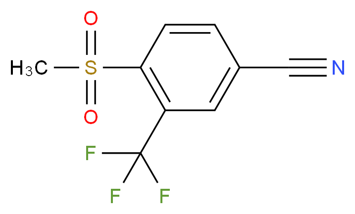 4-(Methylsulphonyl)-3-(trifluoromethyl)benzonitrile 98%_Molecular_structure_CAS_)