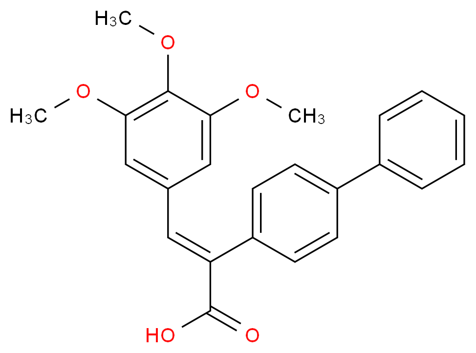 2-Biphenyl-4-yl-3-(3,4,5-trimethoxy-phenyl)-acrylic acid_Molecular_structure_CAS_)