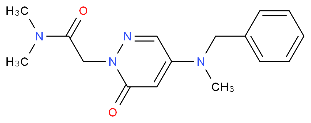2-[4-[benzyl(methyl)amino]-6-oxo-1(6H)-pyridazinyl]-N,N-dimethylacetamide_Molecular_structure_CAS_)