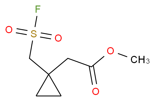 methyl 2-{1-[(fluorosulfonyl)methyl]cyclopropyl}acetate_Molecular_structure_CAS_)