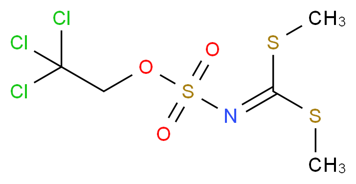 S,S-Dimethyl N-(2,2,2-trichloroethoxysulfonyl)carbonimidodithionate_Molecular_structure_CAS_882739-46-0)