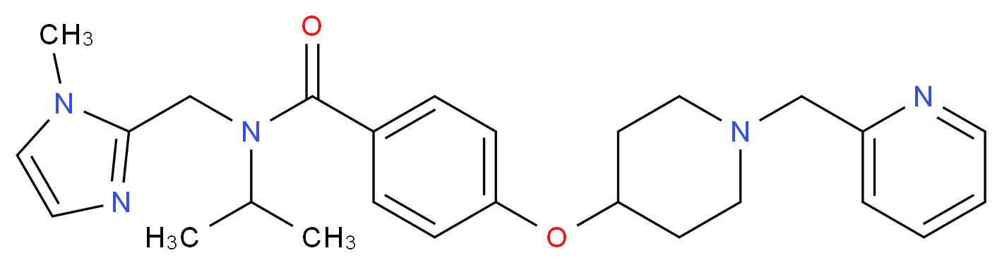 N-isopropyl-N-[(1-methyl-1H-imidazol-2-yl)methyl]-4-{[1-(2-pyridinylmethyl)-4-piperidinyl]oxy}benzamide_Molecular_structure_CAS_)