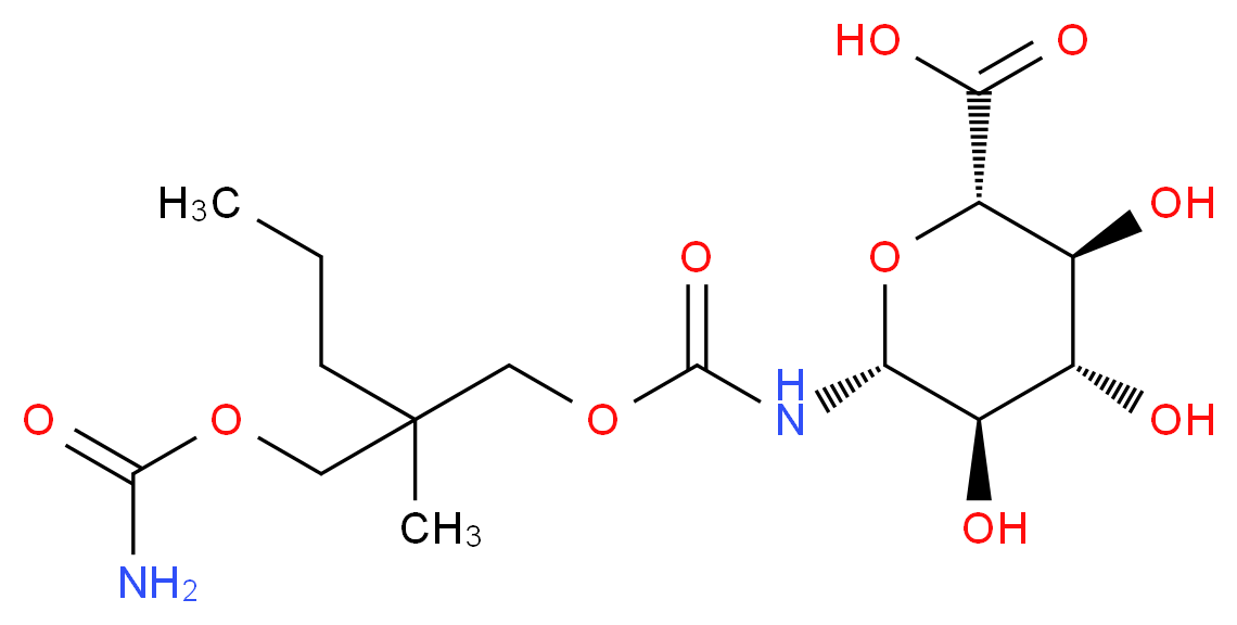 Meprobamate N-β-D-GlucuronideSee M227761_Molecular_structure_CAS_58569-76-9)