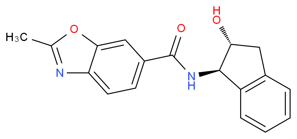 N-[(1R,2R)-2-hydroxy-2,3-dihydro-1H-inden-1-yl]-2-methyl-1,3-benzoxazole-6-carboxamide_Molecular_structure_CAS_)