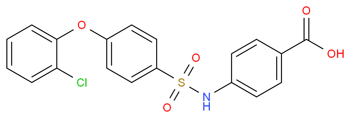 4-[4-(2-Chlorophenoxy)phenylsulfonylamino]benzoic acid_Molecular_structure_CAS_606944-48-3)