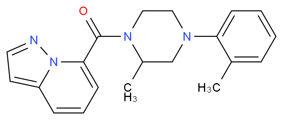 7-{[2-methyl-4-(2-methylphenyl)-1-piperazinyl]carbonyl}pyrazolo[1,5-a]pyridine_Molecular_structure_CAS_)
