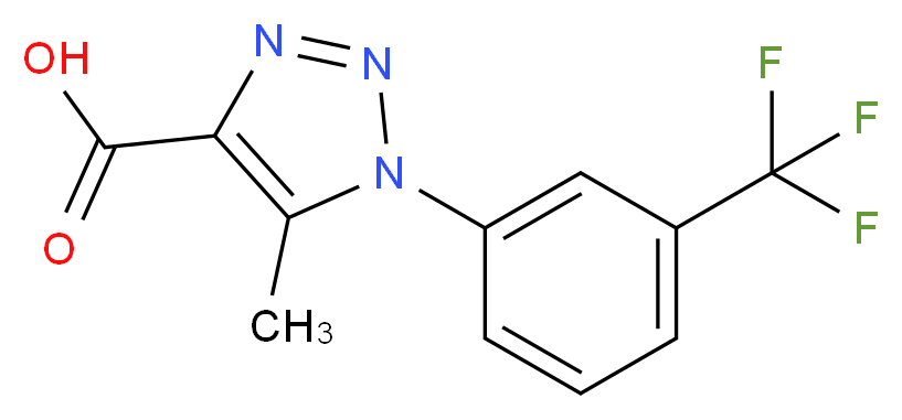 5-methyl-1-[3-(trifluoromethyl)phenyl]-1H-1,2,3-triazole-4-carboxylic acid_Molecular_structure_CAS_499771-21-0)