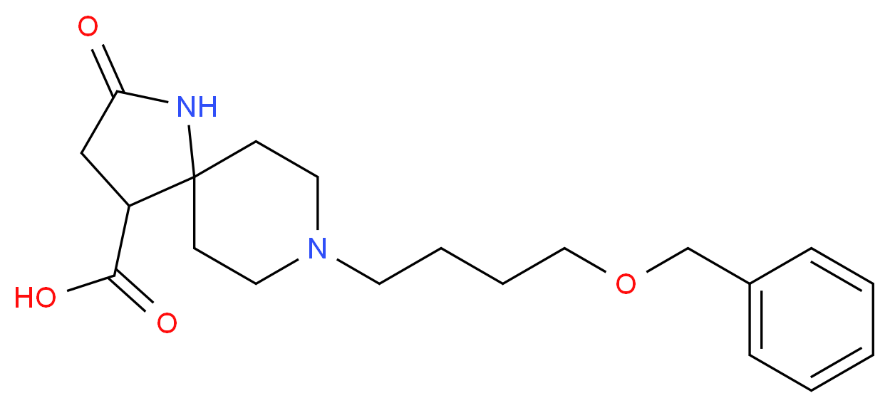 8-[4-(benzyloxy)butyl]-2-oxo-1,8-diazaspiro[4.5]decane-4-carboxylic acid_Molecular_structure_CAS_)