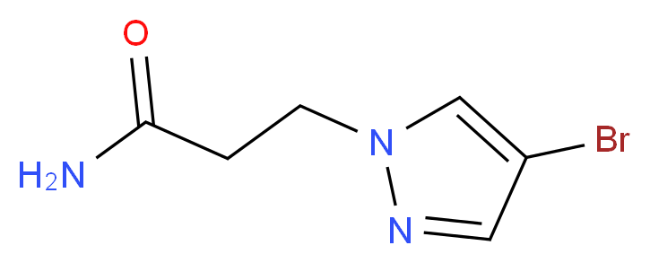 3-(4-Bromo-1H-pyrazol-1-yl)propanamide_Molecular_structure_CAS_1177349-02-8)