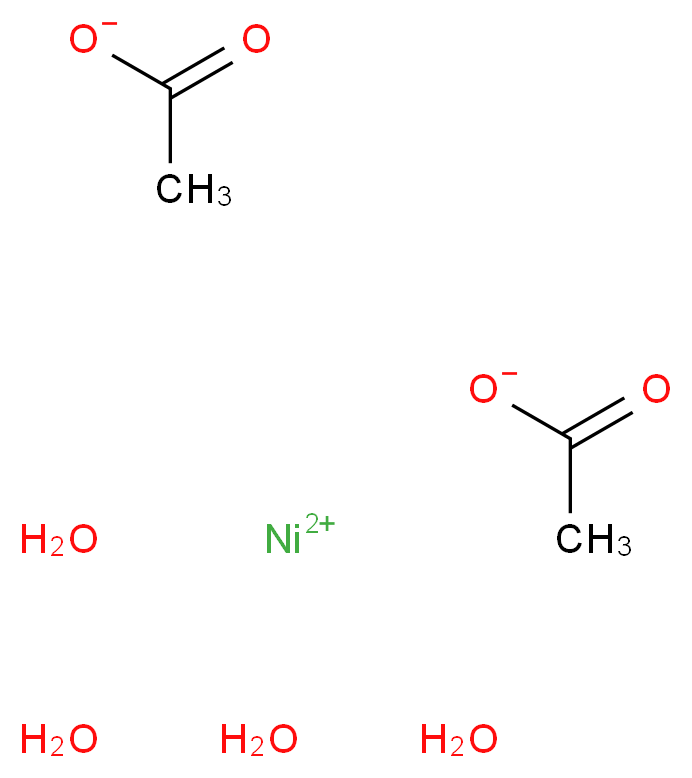 Nickel(II) acetate tetrahydrate, Puratronic&reg;_Molecular_structure_CAS_6018-89-9)