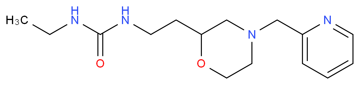 N-ethyl-N'-{2-[4-(pyridin-2-ylmethyl)morpholin-2-yl]ethyl}urea_Molecular_structure_CAS_)
