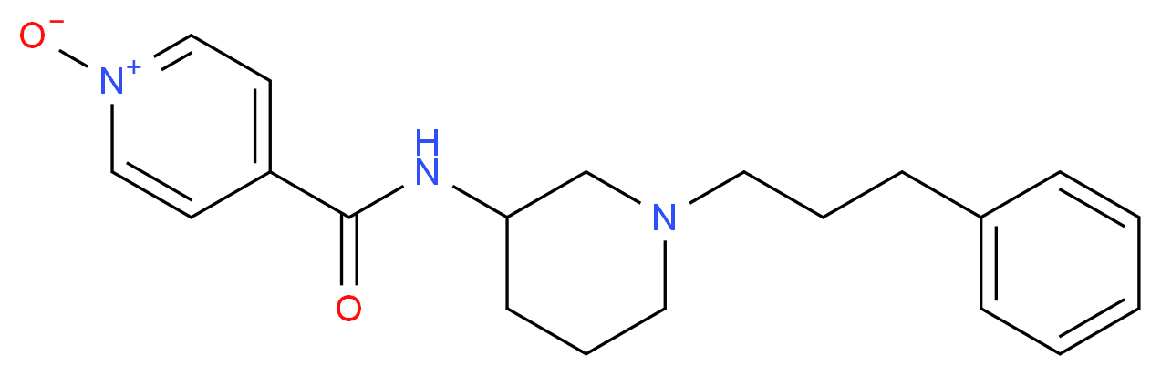 N-[1-(3-phenylpropyl)-3-piperidinyl]isonicotinamide 1-oxide_Molecular_structure_CAS_)