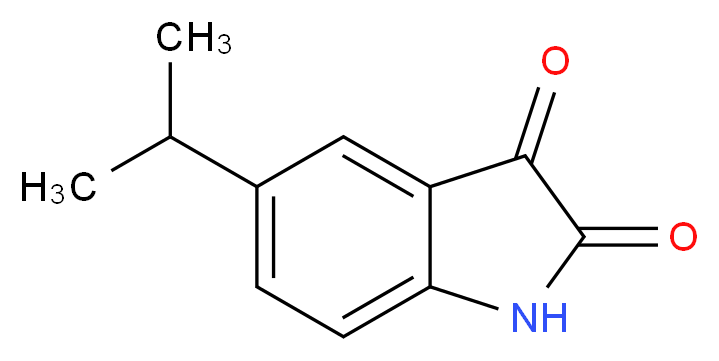 5-Isopropyl-1H-indole-2,3-dione_Molecular_structure_CAS_150560-58-0)