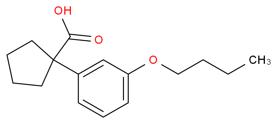 1-(3-butoxyphenyl)cyclopentanecarboxylic acid_Molecular_structure_CAS_74316-94-2)