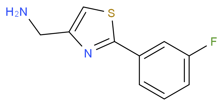 2-(3-FLUOROPHENYL)-4-THIAZOLEMETHANAMINE_Molecular_structure_CAS_885280-31-9)