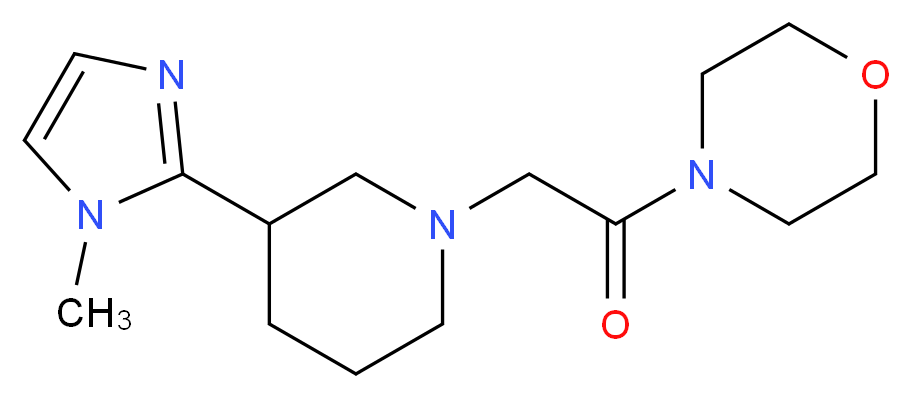 4-{[3-(1-methyl-1H-imidazol-2-yl)-1-piperidinyl]acetyl}morpholine_Molecular_structure_CAS_)