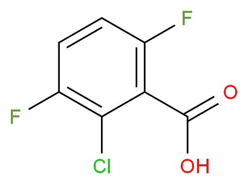 2-Chloro-3,6-difluorobenzoic acid_Molecular_structure_CAS_287172-74-1)