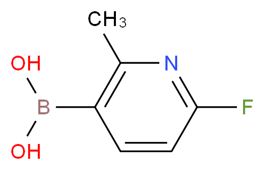 (6-Fluoro-2-methylpyridin-3-yl)boronic acid_Molecular_structure_CAS_904326-91-6)