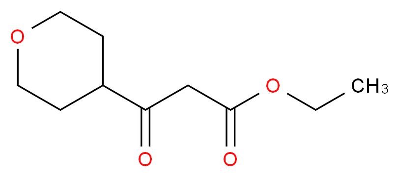 3-OXO-3-(TETRAHYDRO-PYRAN-4-YL)-PROPIONIC ACID ETHYL ESTER_Molecular_structure_CAS_856414-68-1)