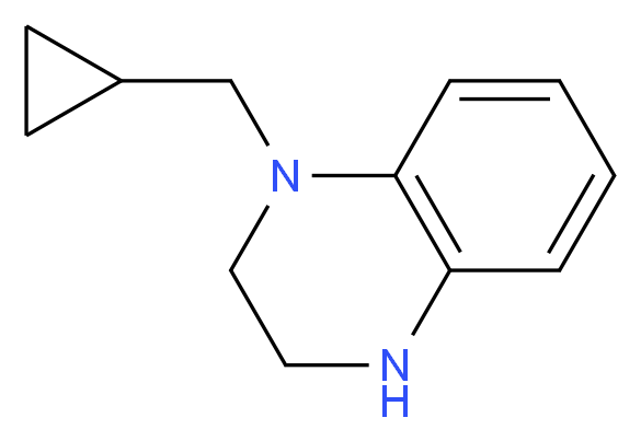 1-(cyclopropylmethyl)-1,2,3,4-tetrahydroquinoxaline_Molecular_structure_CAS_)