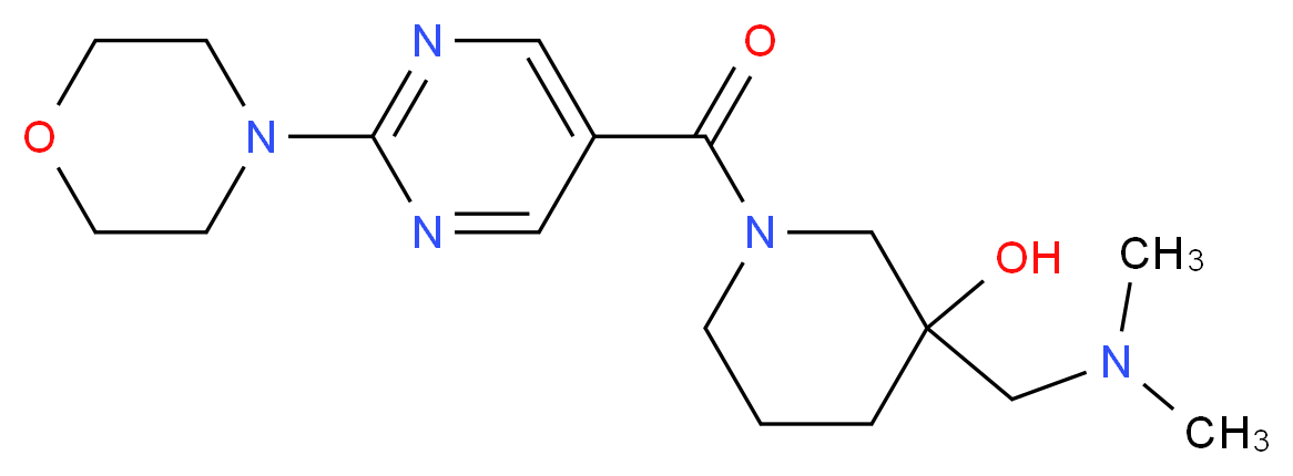 3-[(dimethylamino)methyl]-1-{[2-(4-morpholinyl)-5-pyrimidinyl]carbonyl}-3-piperidinol_Molecular_structure_CAS_)