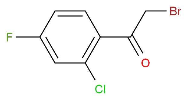 2-Chloro-4-fluorophenacyl bromide_Molecular_structure_CAS_61397-54-4)