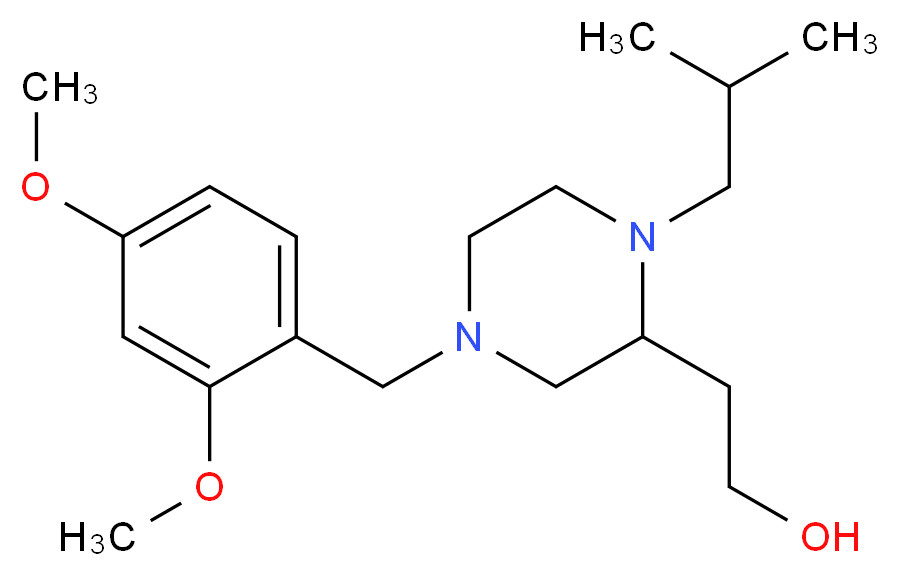 2-[4-(2,4-dimethoxybenzyl)-1-isobutyl-2-piperazinyl]ethanol_Molecular_structure_CAS_)