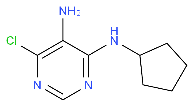 6-Chloro-N'4'-cyclopentyl-pyrimidine-4,5-diamine_Molecular_structure_CAS_5452-43-7)