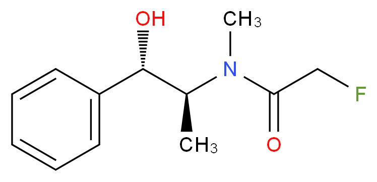 (1S,2S)-Pseudoephedrine α-fluoroacetamide_Molecular_structure_CAS_204323-36-4)