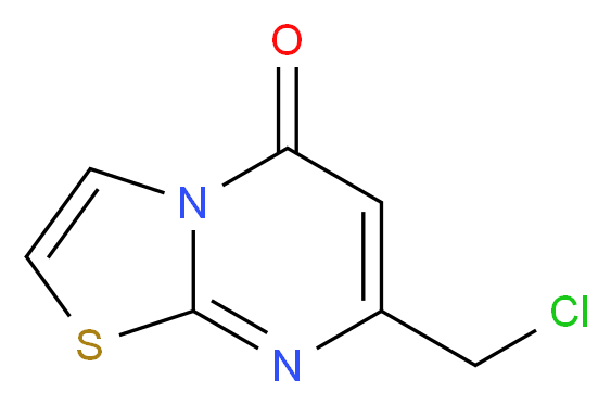 7-(chloromethyl)-5H-thiazolo[3,2-a]pyrimidin-5-one_Molecular_structure_CAS_)