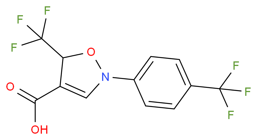 5-(Trifluoromethyl)-2-(4-trifluoromethylphenyl)-isoxazole-4-carboxylic acid_Molecular_structure_CAS_886497-47-8)
