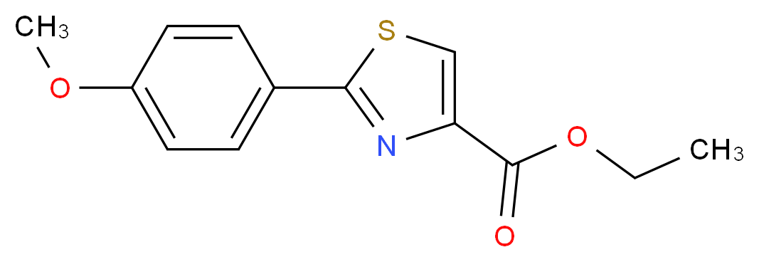 Ethyl 2-(4-methoxyphenyl)-1,3-thiazole-4-carboxylate_Molecular_structure_CAS_57677-79-9)