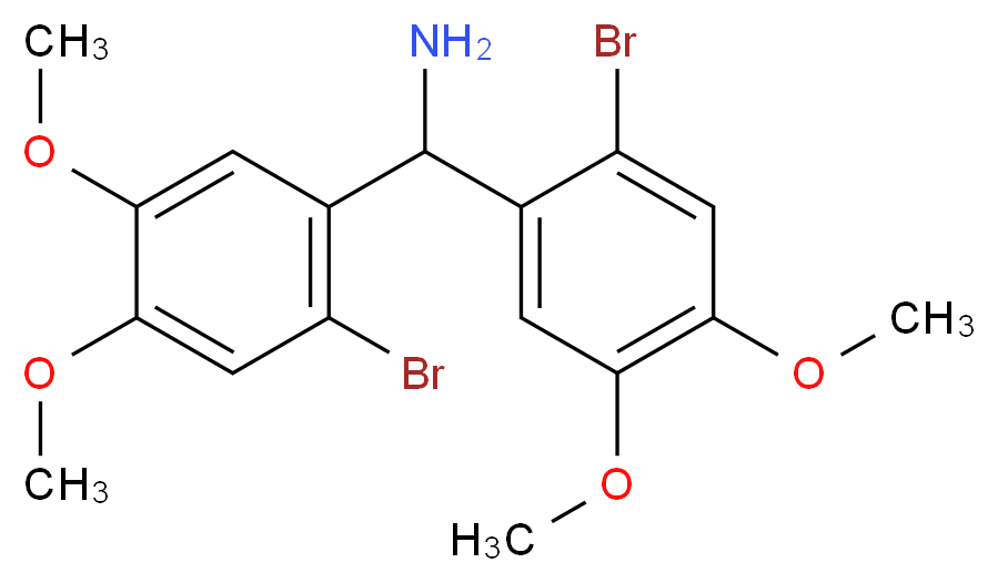 1,1-Bis(2-bromo-4,5-dimethoxyphenyl)methanamine_Molecular_structure_CAS_)