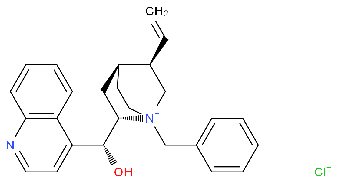 (8S,9R)-(-)-N-Benzylcinchonidinium chloride_Molecular_structure_CAS_69257-04-1)